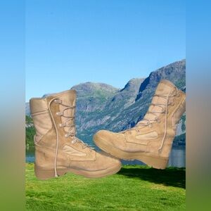 BellView 340DES Hot Weather 8” High Military Tan Combat Boots Women’s Size 5.0